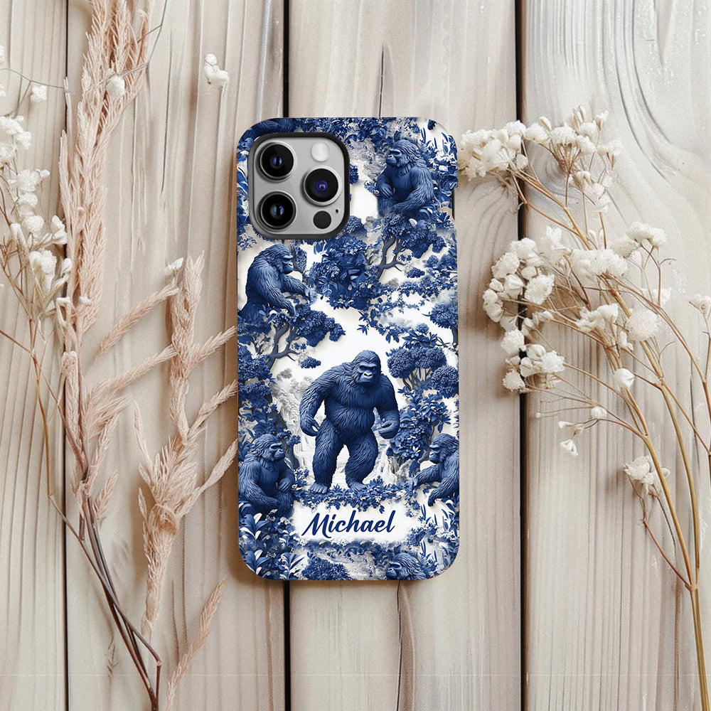 Bigfoot Sommer-Vibes – Personalisierte Handyhülle mit Wandermotiv