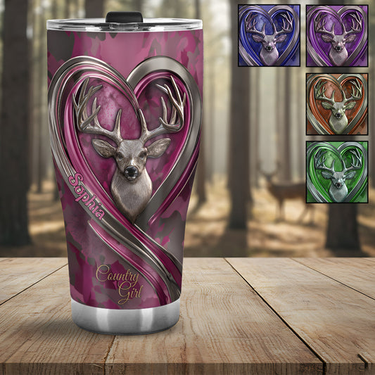 Gobelet isotherme personnalisé « Country Girl » - Chasse
