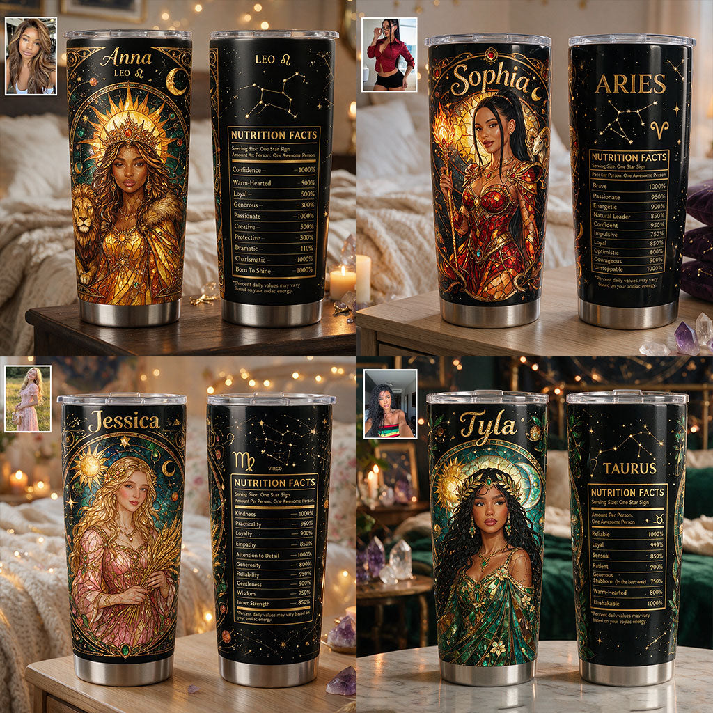 Zodiac Ernährungsfakten - Personalisierter Horoskop-Becher