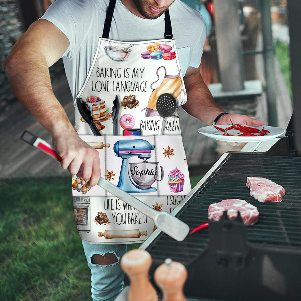 Baking Is My Love Language - Personalized Baking Apron