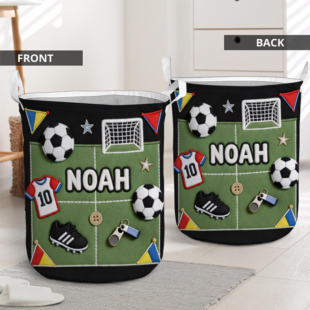 Liebe zum Fußball – Personalisierter Fußball-Aufbewahrungskorb
