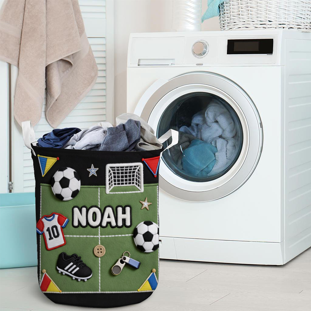J'adore le foot - Panier de rangement de football personnalisé