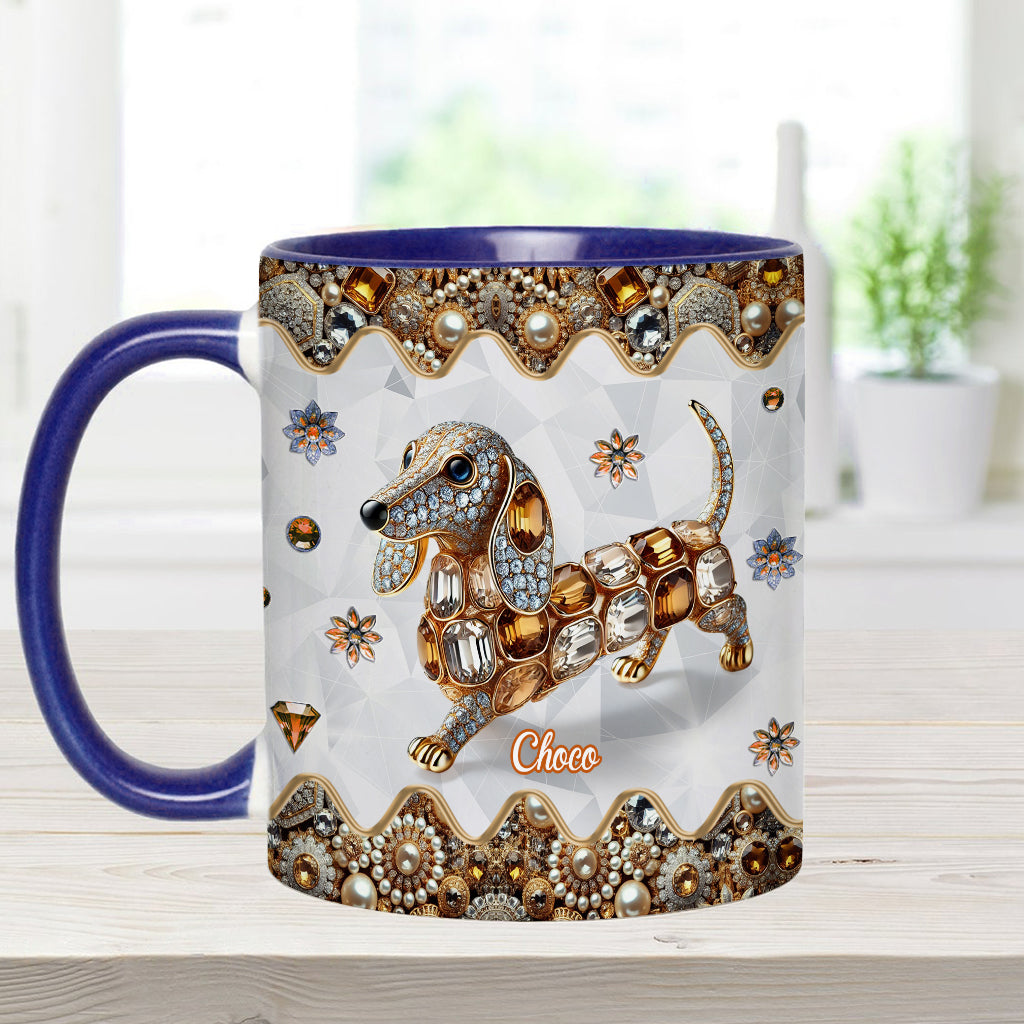 Mug personnalisé « J’adore les teckels »