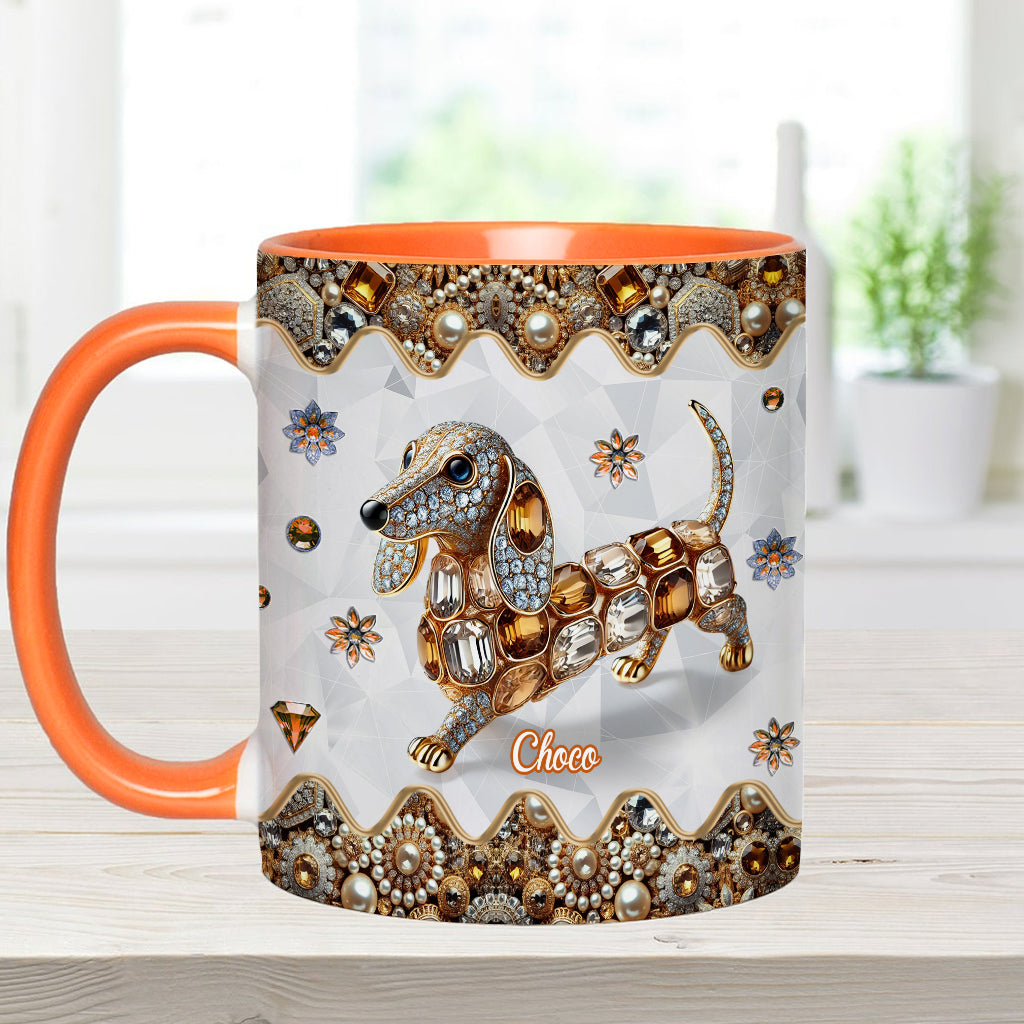 Mug personnalisé « J’adore les teckels »