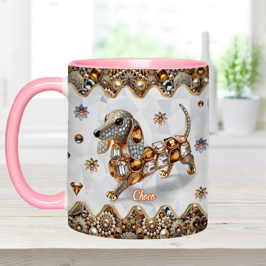 Mug personnalisé « J’adore les teckels »