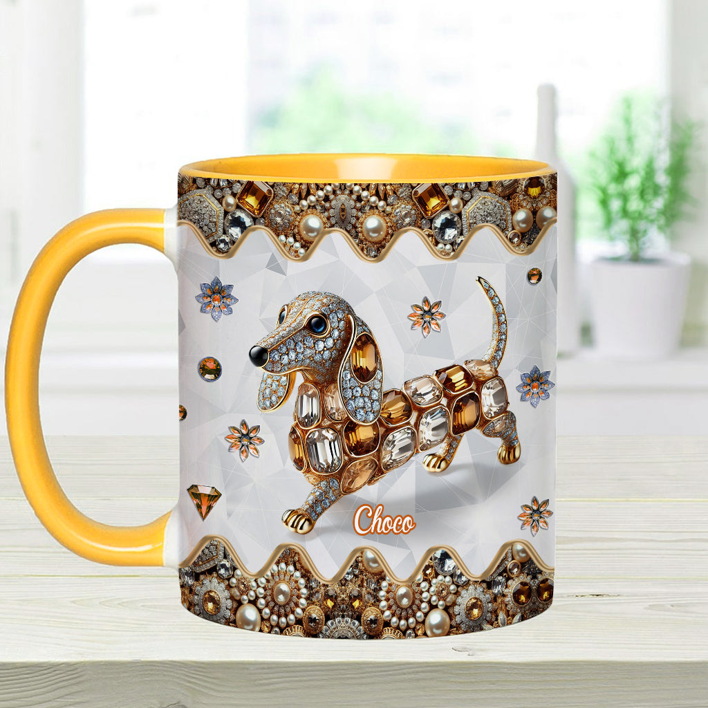 Mug personnalisé « J’adore les teckels »
