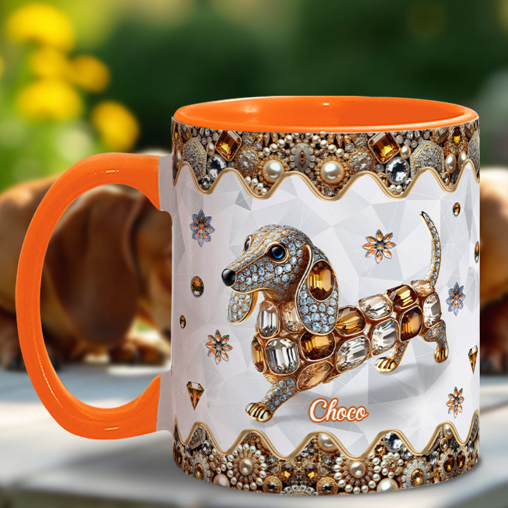 Mug personnalisé « J’adore les teckels »