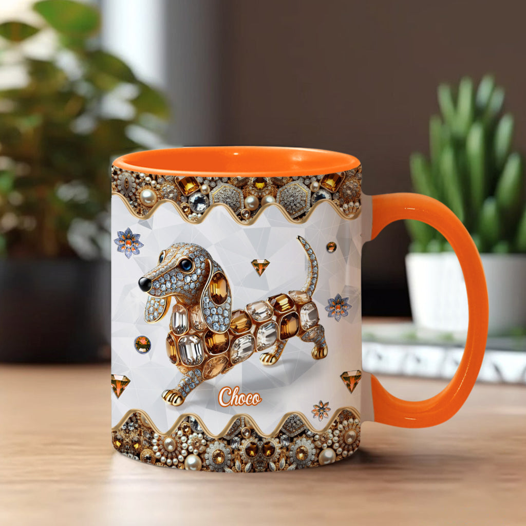 Mug personnalisé « J’adore les teckels »