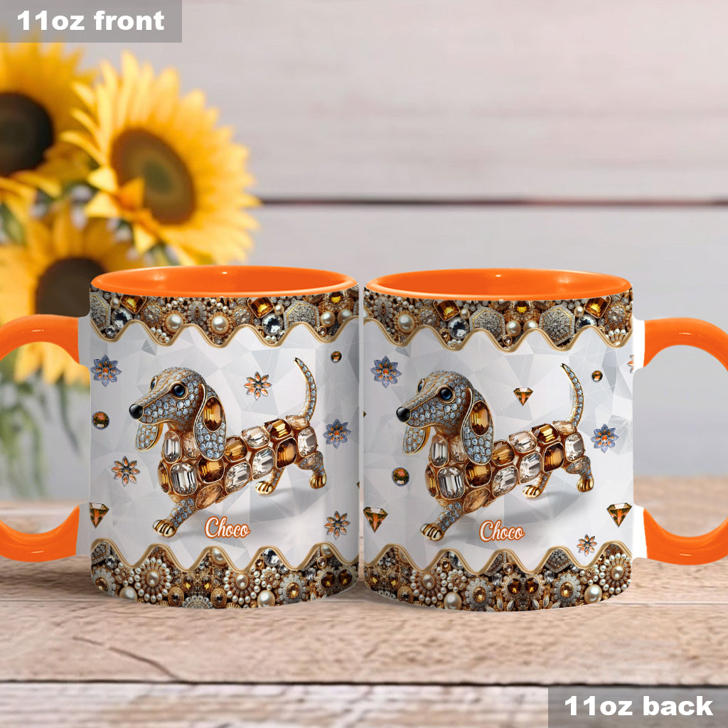 Mug personnalisé « J’adore les teckels »