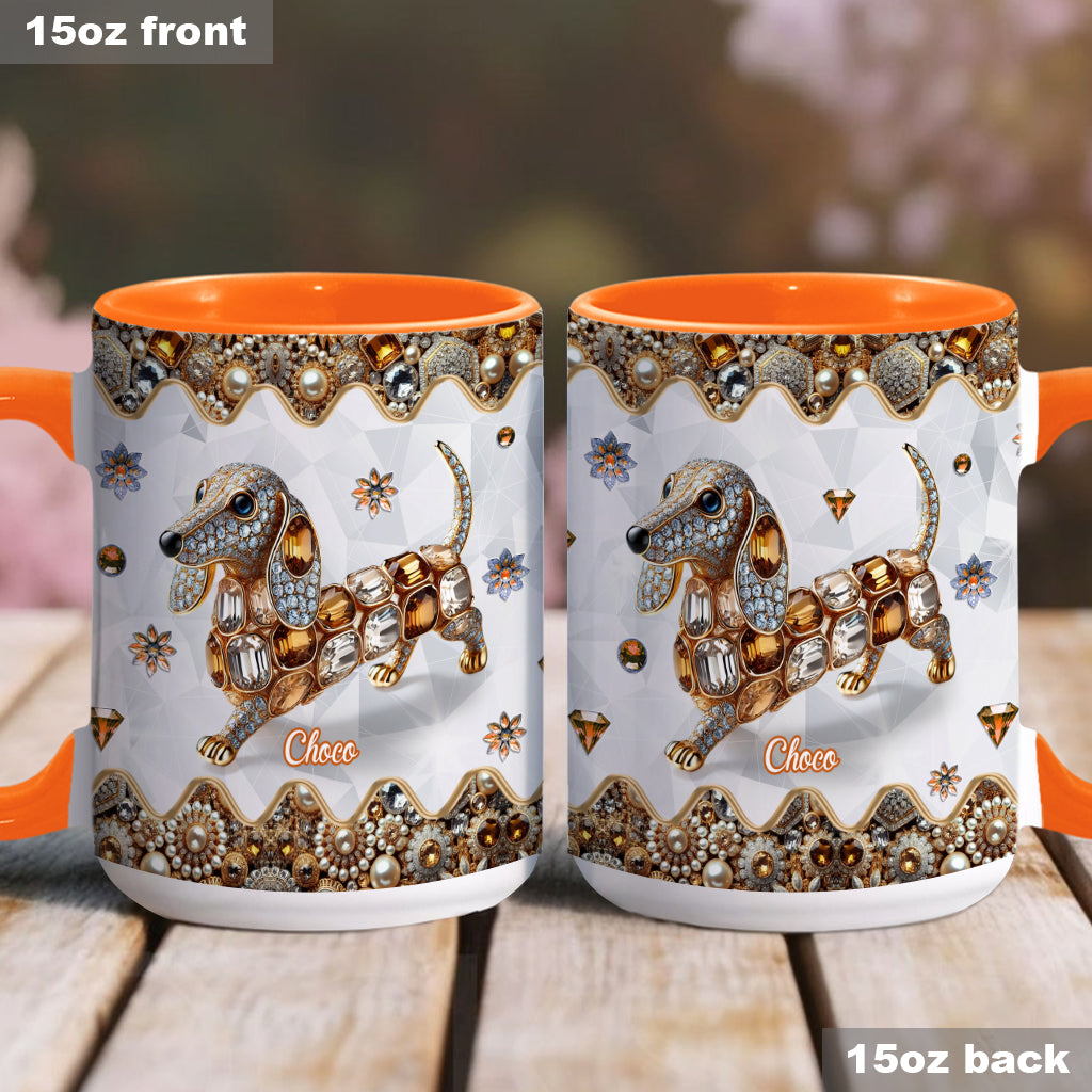 Mug personnalisé « J’adore les teckels »