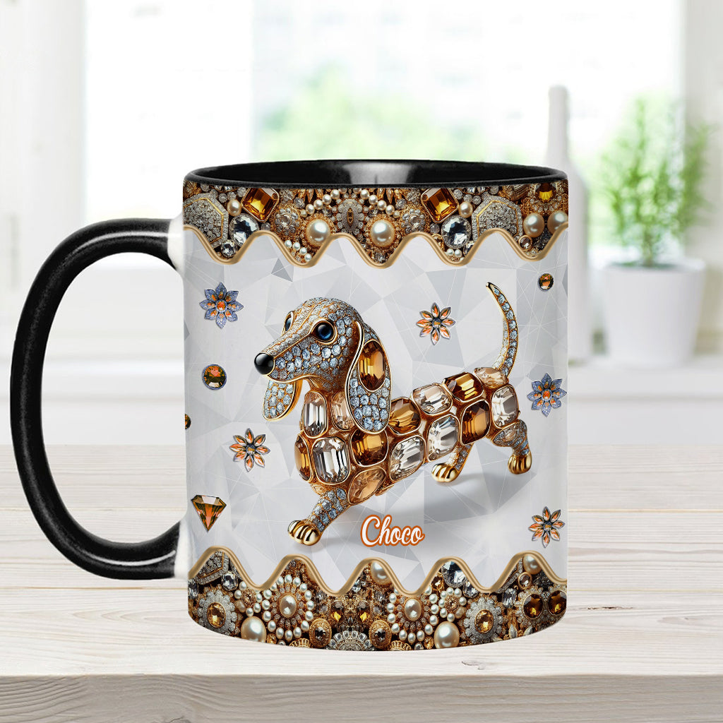 Mug personnalisé « J’adore les teckels »