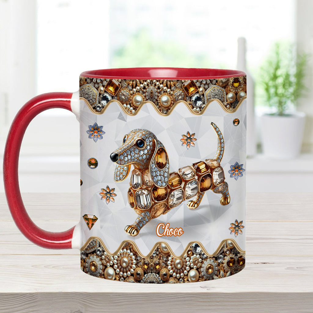 Mug personnalisé « J’adore les teckels »