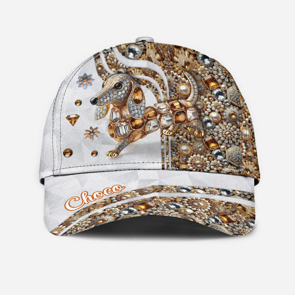 Casquette classique personnalisée pour chien « J’adore les teckels »