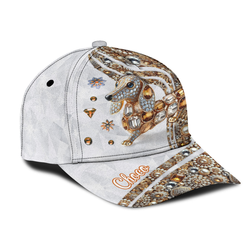 Casquette classique personnalisée pour chien « J’adore les teckels »