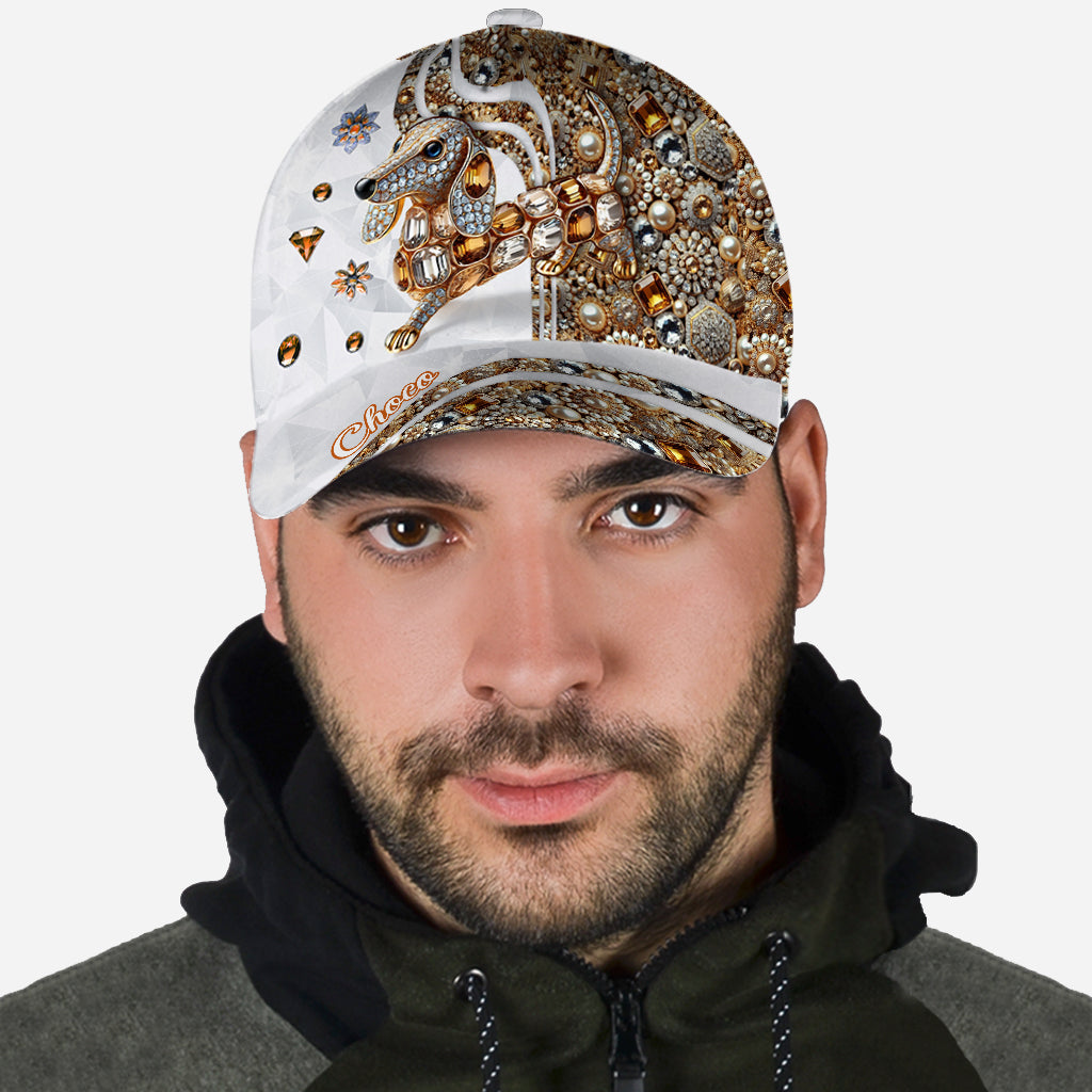 Casquette classique personnalisée pour chien « J’adore les teckels »