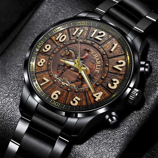 Montre-bracelet personnalisée Cool Cowboy - Tenue western