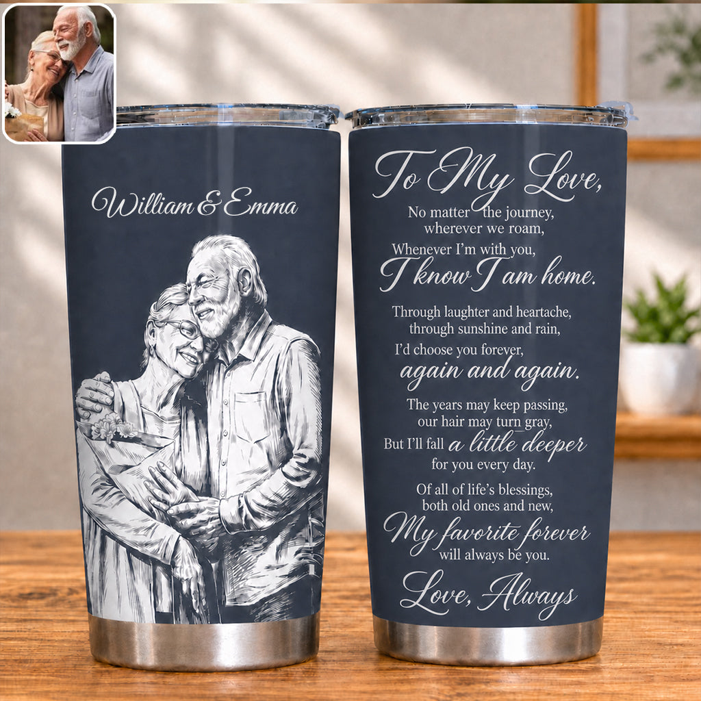 À Mon Amour - Tasse Personnalisée pour Couple