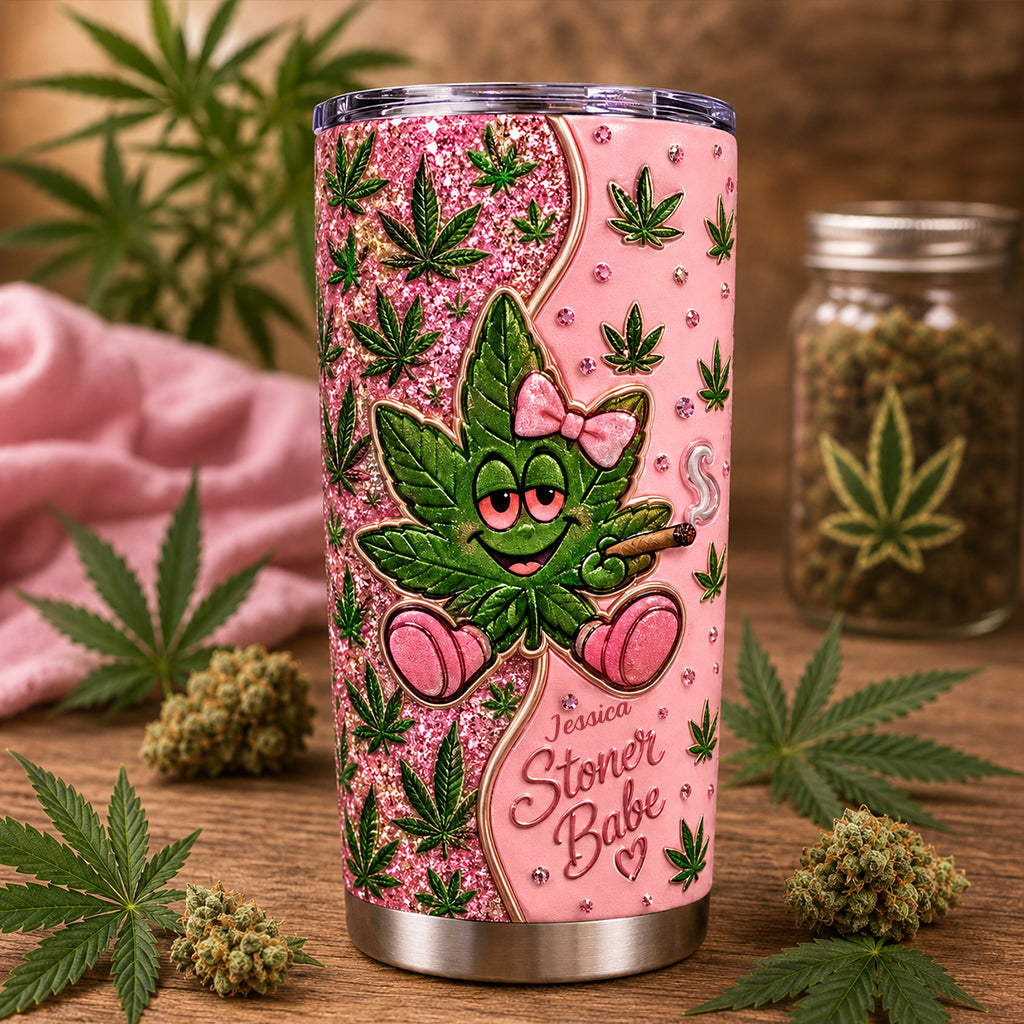 Stoner Babe - Personalisierter Weed Tumbler