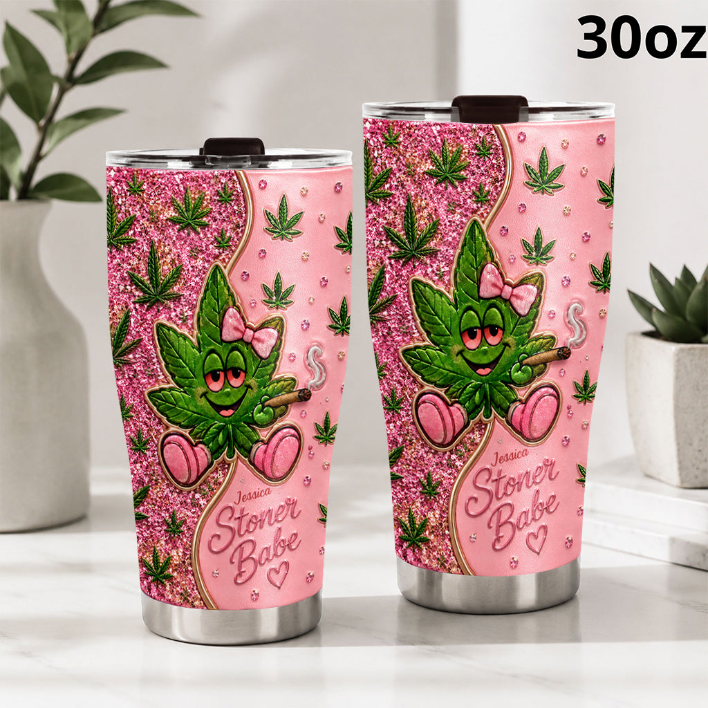 Stoner Babe - Personalisierter Weed Tumbler