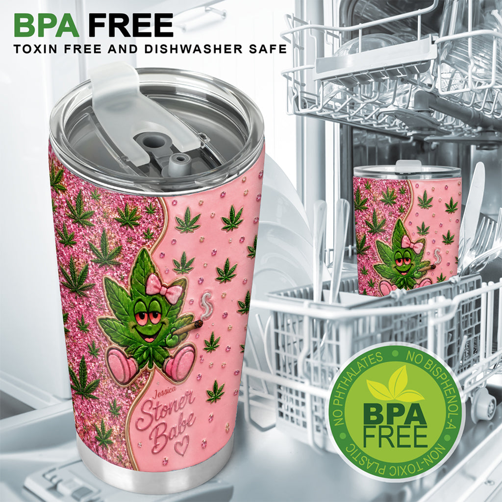Stoner Babe - Personalisierter Weed Tumbler