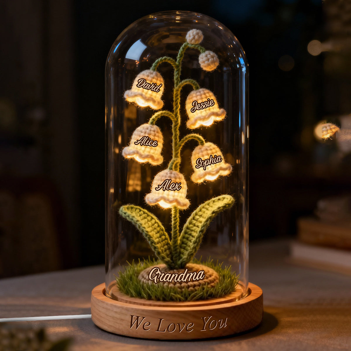 Perfect Gift For Mom & Grandma - Personalized Mother Acrylic LED Night Light