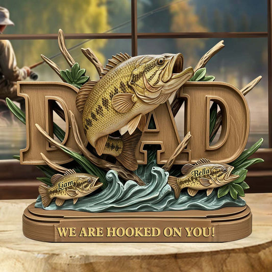 Fishing Dad - Personalized Fishing Custom Shaped Acrylic Plaque