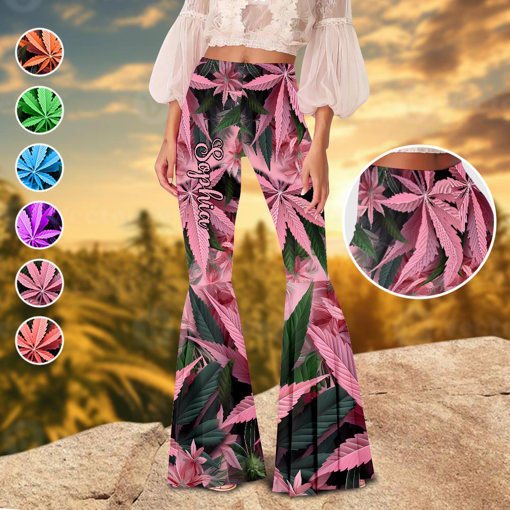 Stoner Chick - Leggings personnalisés à motif cannabis