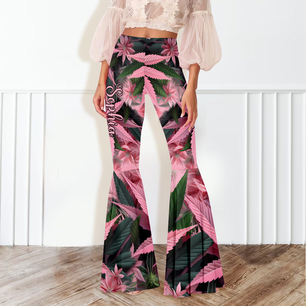 Stoner Chick - Leggings personnalisés à motif cannabis