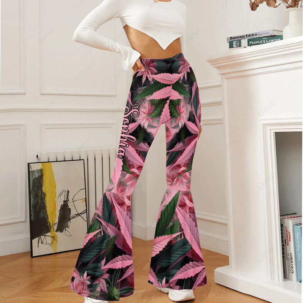 Stoner Chick - Leggings personnalisés à motif cannabis