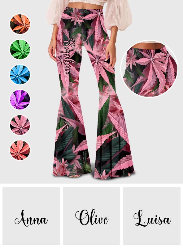 Stoner Chick - Leggings personnalisés à motif cannabis