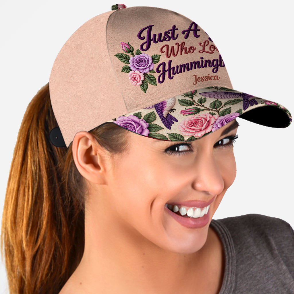 Just A Girl Who Loves Hummingbird - Personalized Hummingbird Classic Cap
