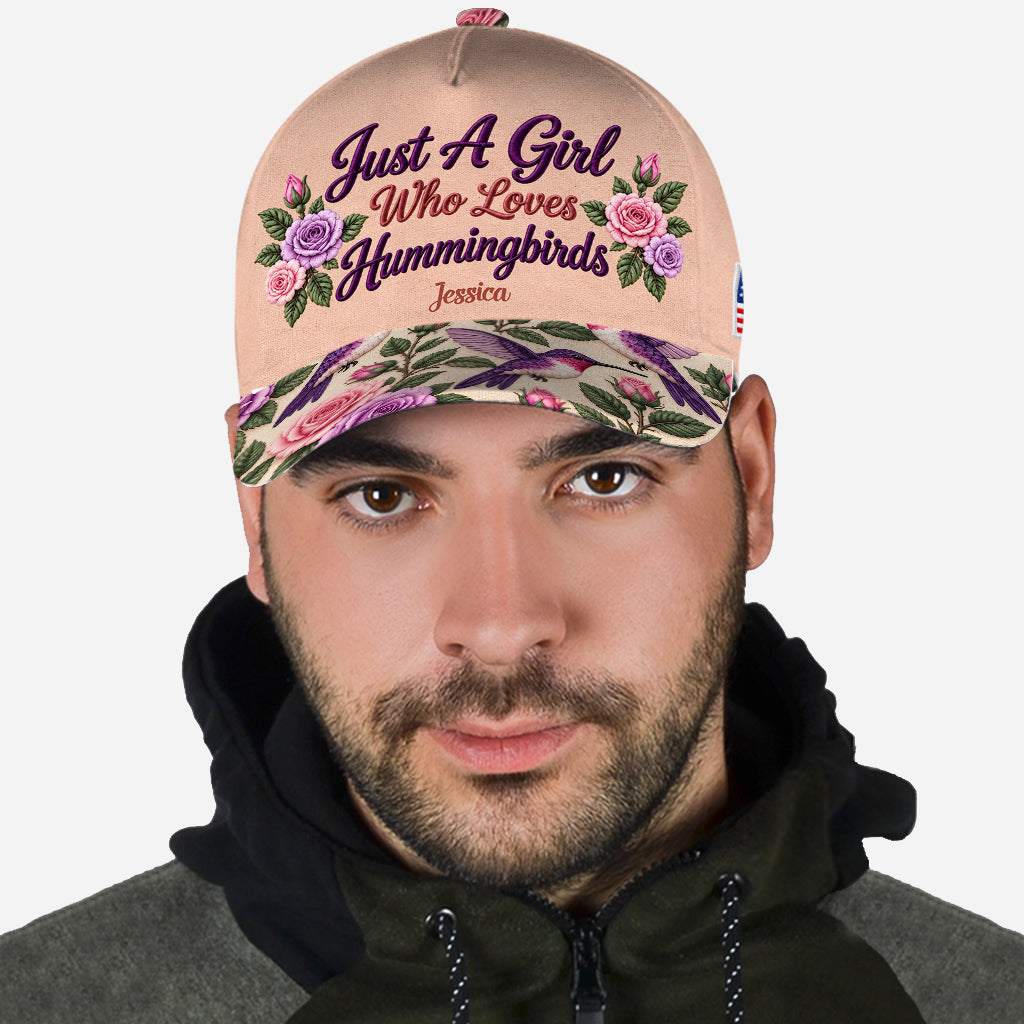Just A Girl Who Loves Hummingbird - Personalized Hummingbird Classic Cap