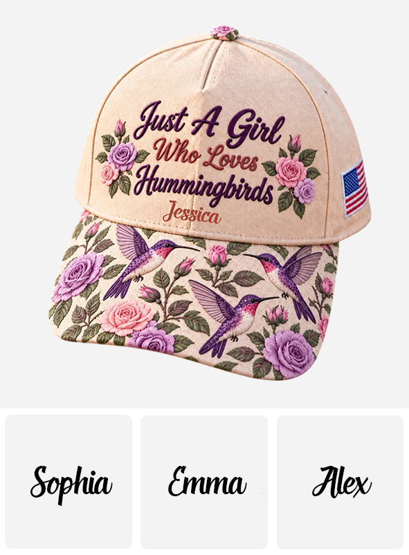 Just A Girl Who Loves Hummingbird - Personalized Hummingbird Classic Cap