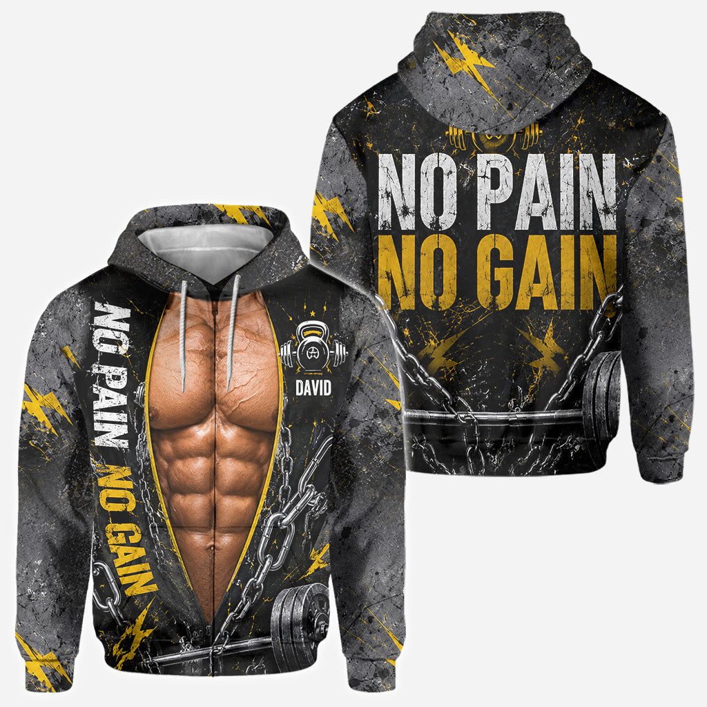 No Pain No Gain - Personalized Fitness All Over Shirt