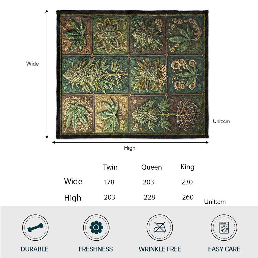 High werden – Personalisierte Weed-Decke