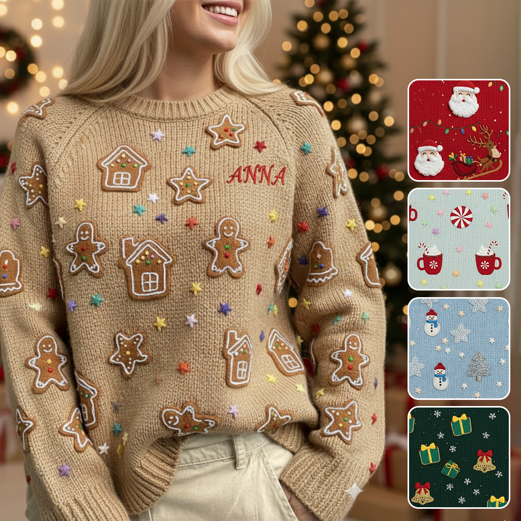 Tricot de Noël - Pull moche de Noël personnalisé