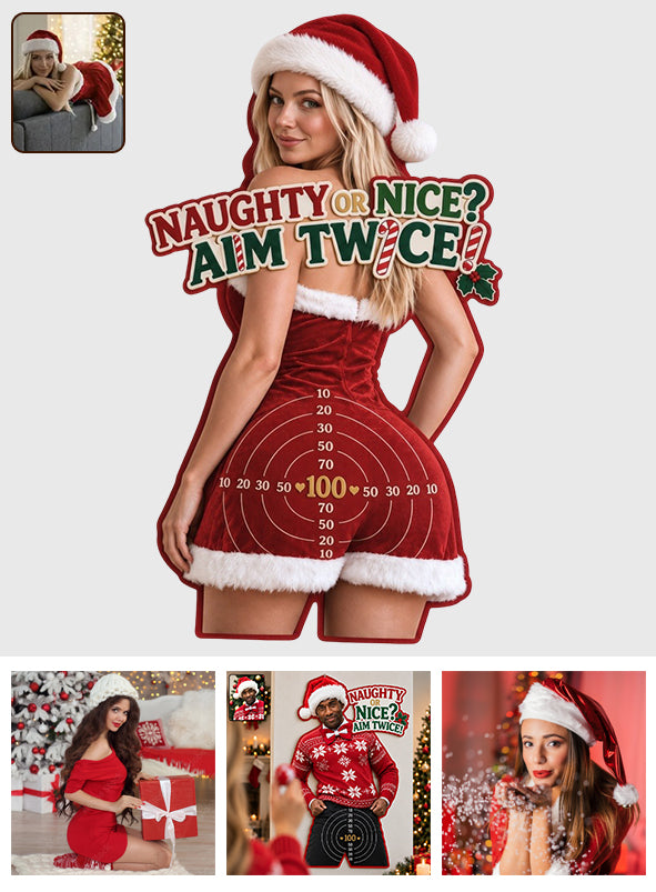 Jeu de Fléchettes Épicé de Noël - Ensemble de Tableau de Fléchettes Personnalisé pour Couples
