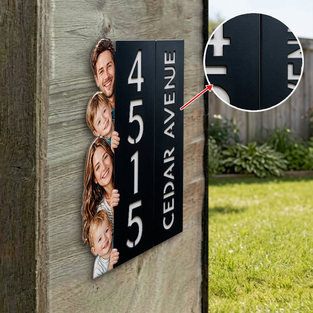Custom Any Photo - Personalized Family 3D Printed Cut Metal Sign