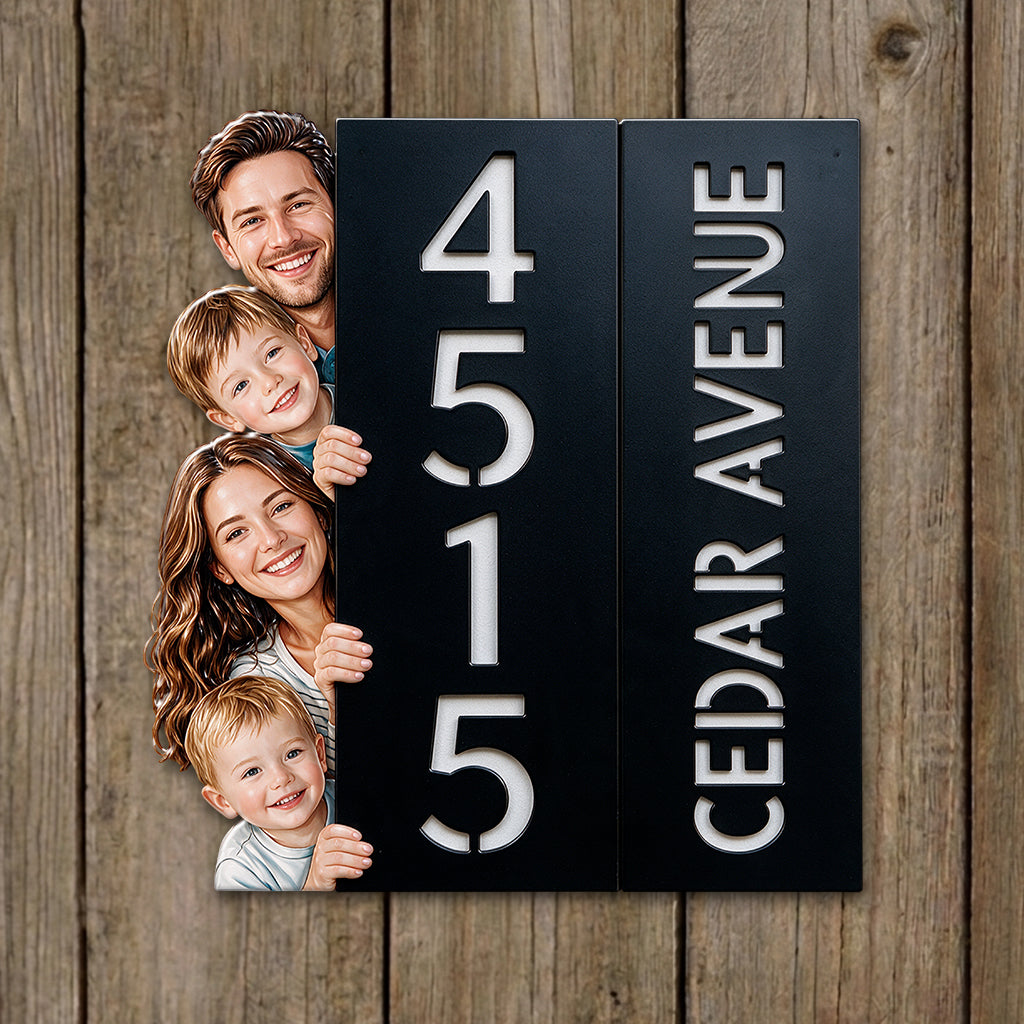 Custom Any Photo - Personalized Family 3D Printed Cut Metal Sign