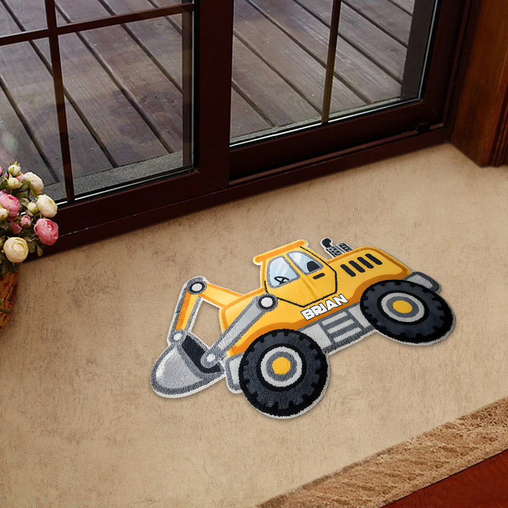 Super Contruction - Personalized Kid Shaped Doormat/ Rug