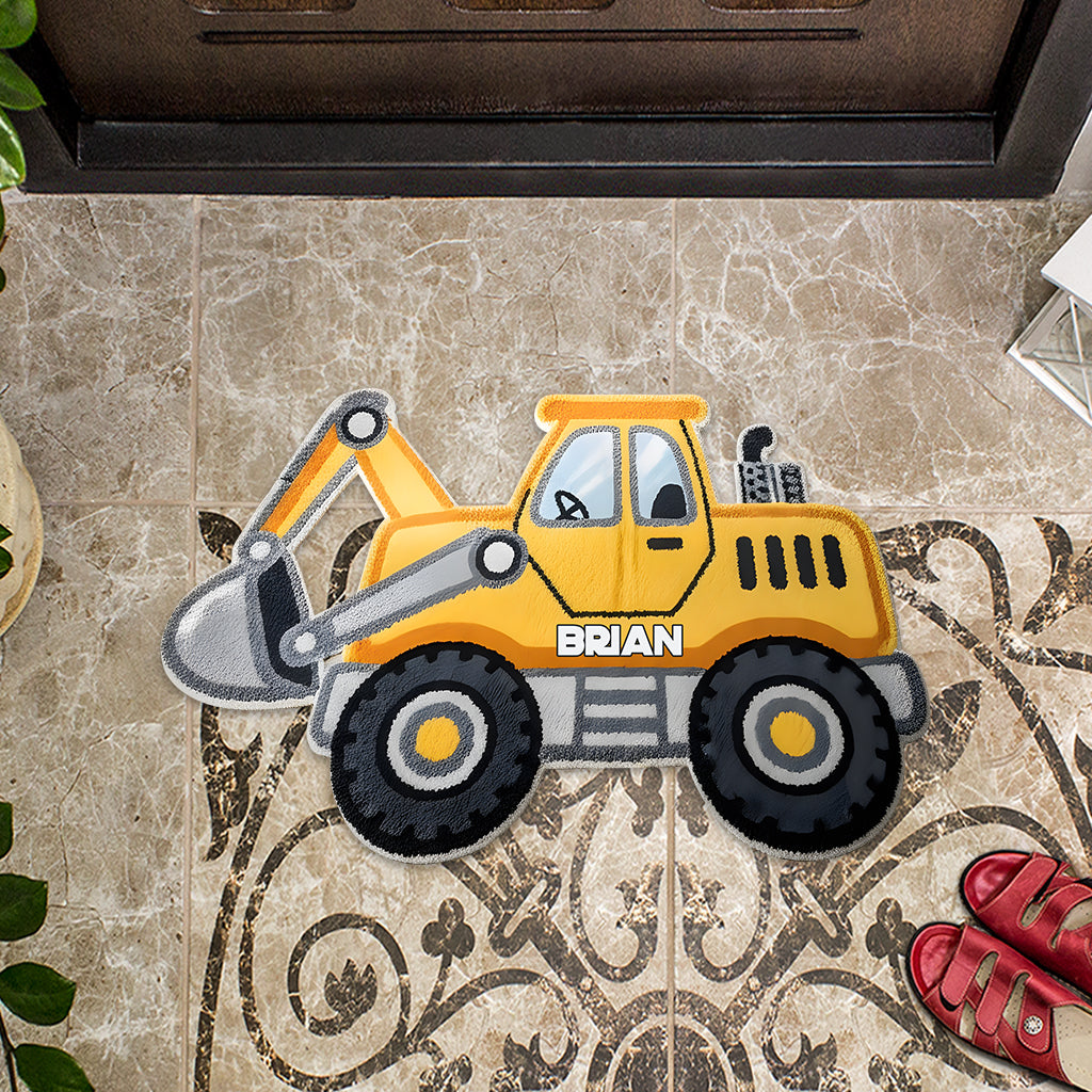 Super Contruction - Personalized Kid Shaped Doormat/ Rug