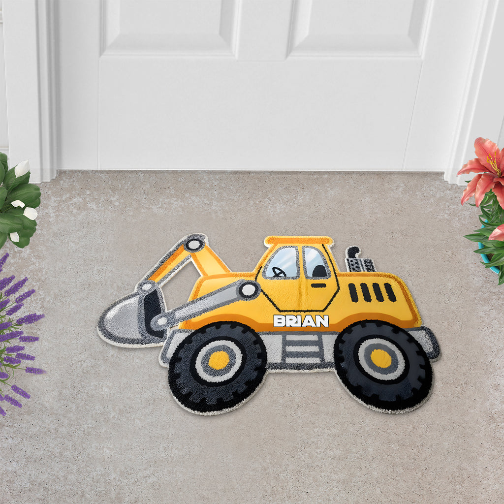 Super Contruction - Personalized Kid Shaped Doormat/ Rug
