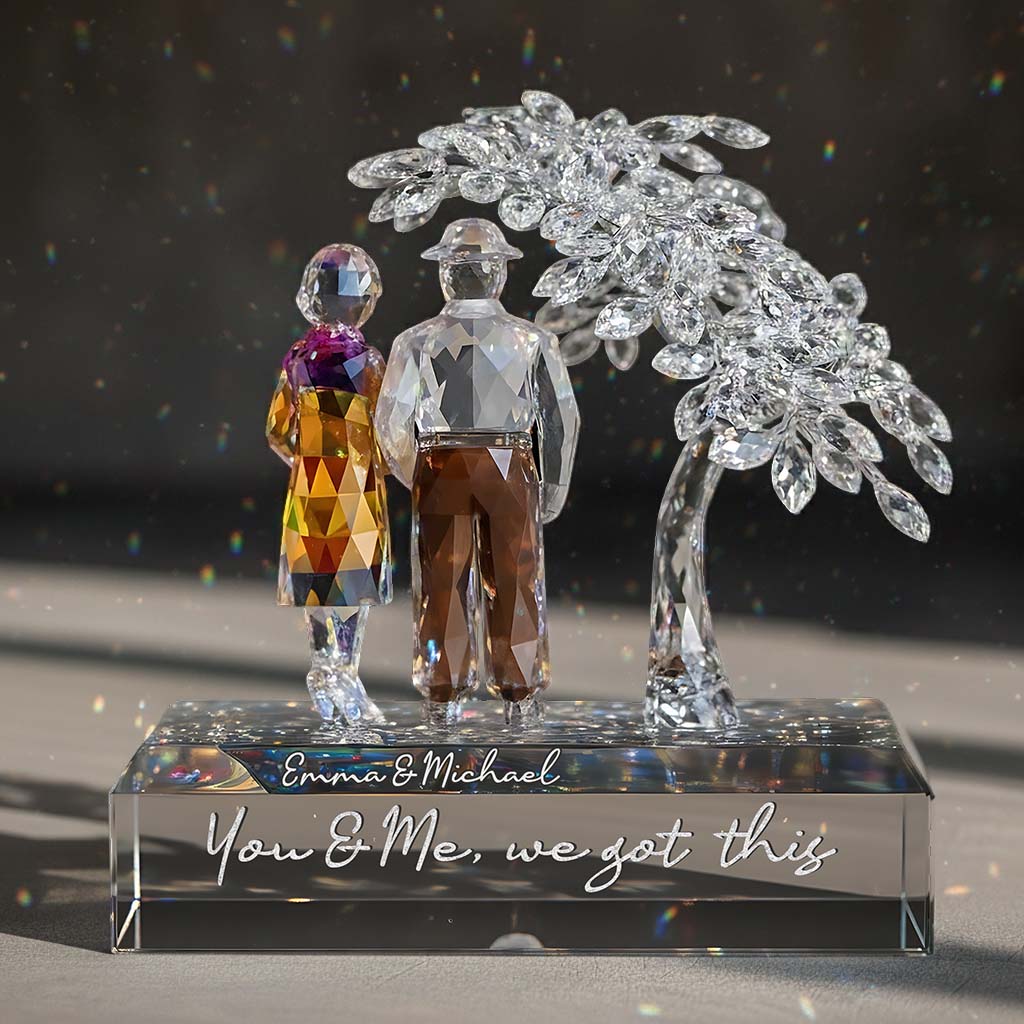 You and Me, We Got This - Personalized Couple Custom Shaped Acrylic Plaque