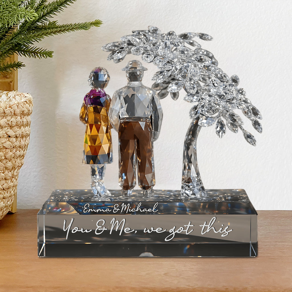 You and Me, We Got This - Personalized Couple Custom Shaped Acrylic Plaque