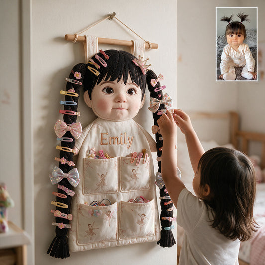 Kleine Prinzessin Haar Schleifen Halter - Personalisierter Kinder Organizer