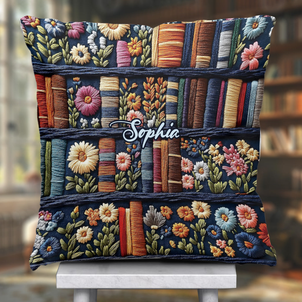 Liebe zum Lesen – Personalisiertes Buchkissen