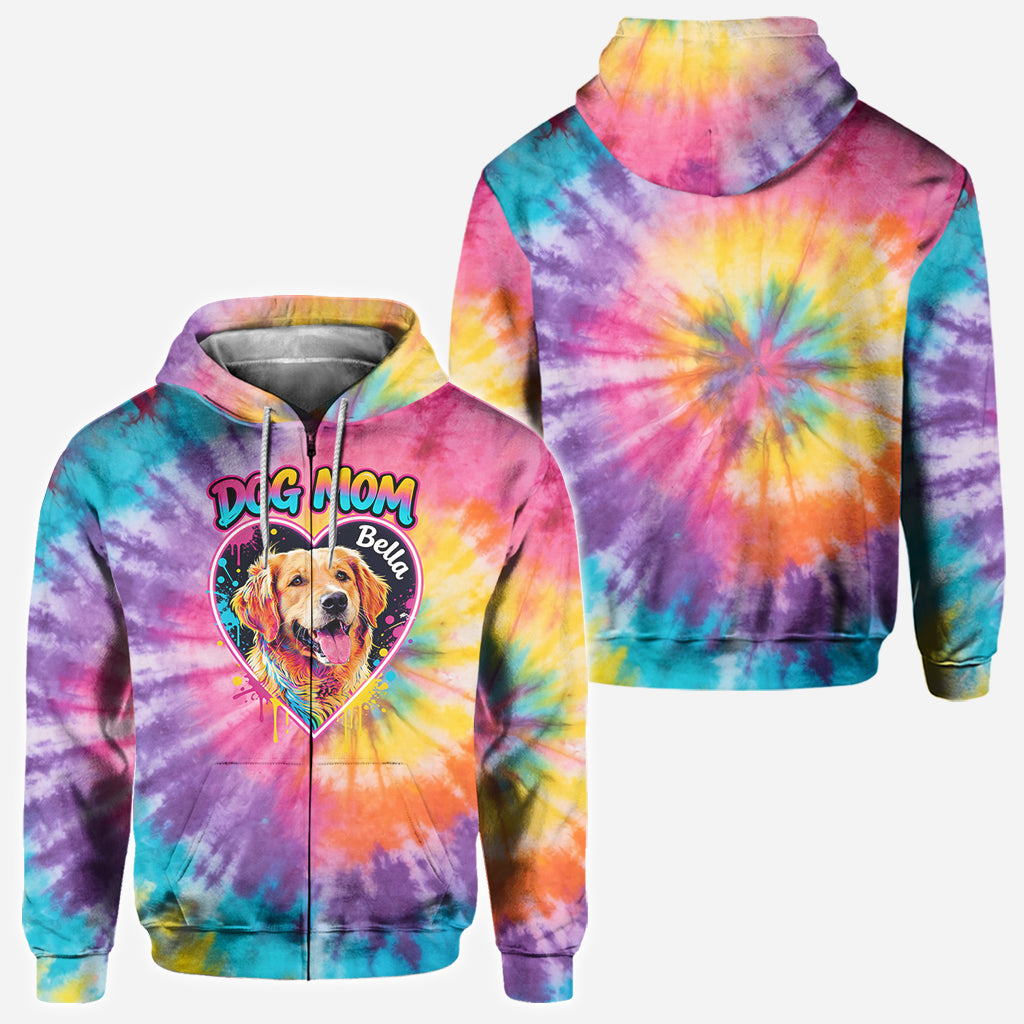 Personalisierte Batikshirt für Hundemama/Hundedaddy/Katzenmama - Individuelles Hundeshirt