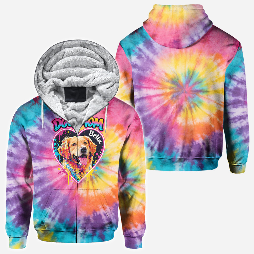 Personalisierte Batikshirt für Hundemama/Hundedaddy/Katzenmama - Individuelles Hundeshirt
