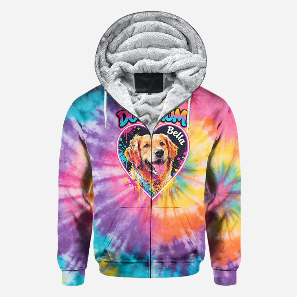 Personalisierte Batikshirt für Hundemama/Hundedaddy/Katzenmama - Individuelles Hundeshirt