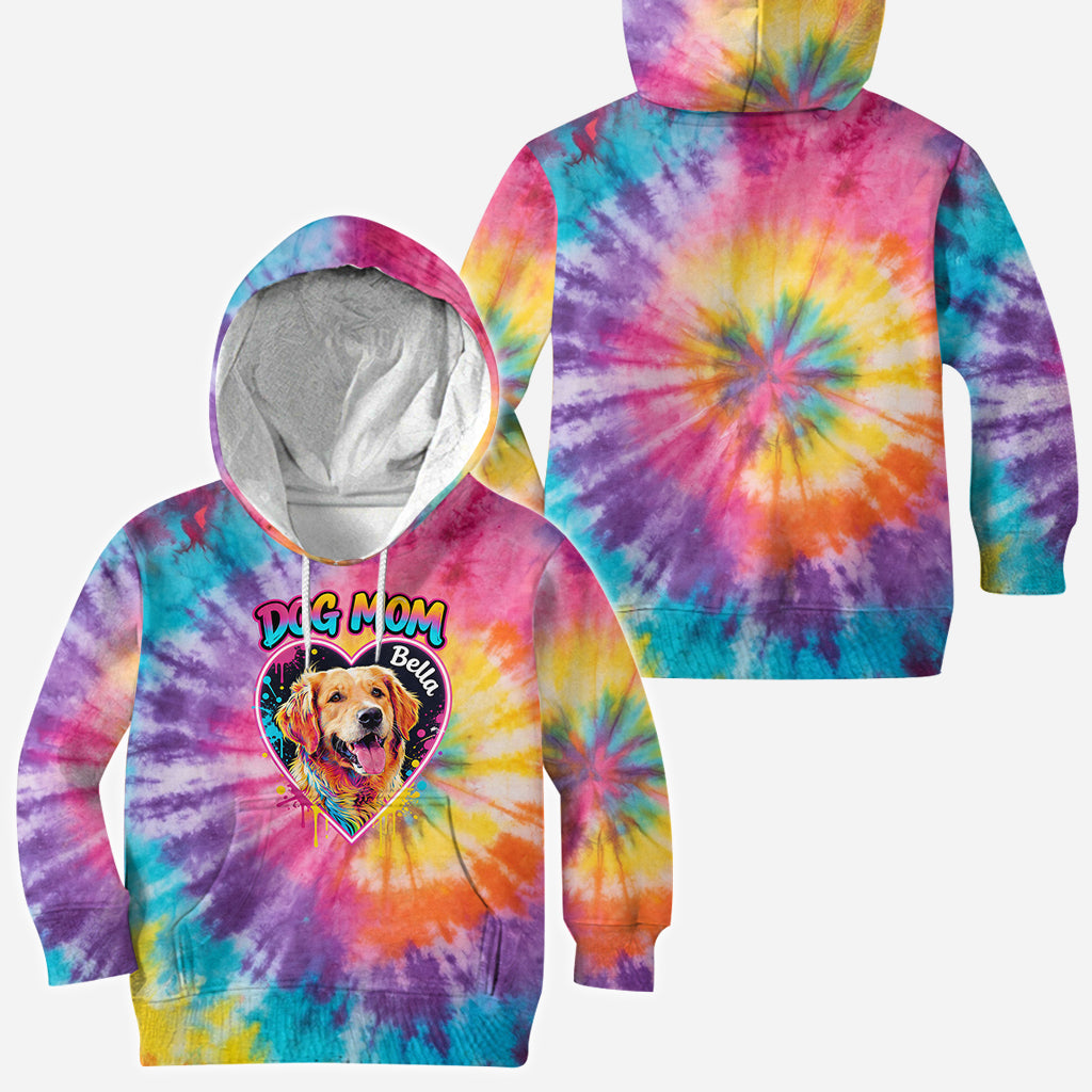Personalisierte Batikshirt für Hundemama/Hundedaddy/Katzenmama - Individuelles Hundeshirt